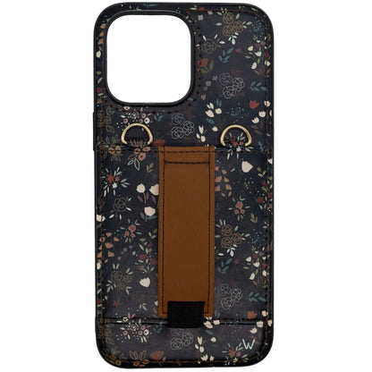 Midnight Floral Purse Case